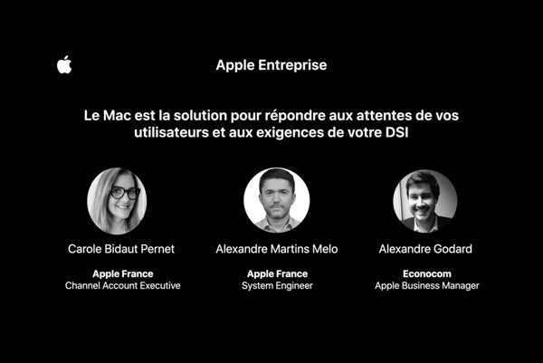 Évènement des Digital E-days avec trois intervenants