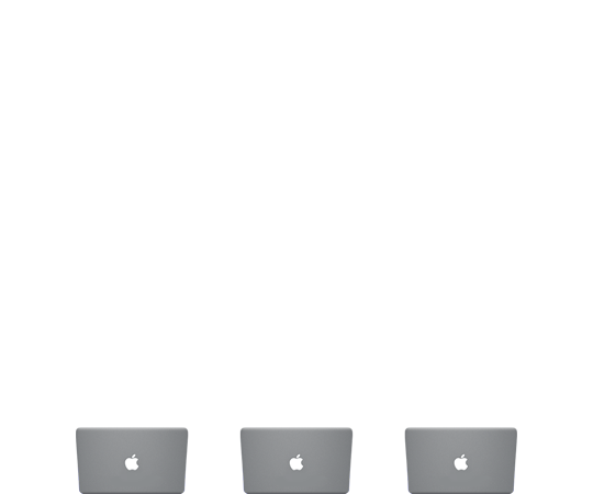 trois macbooks