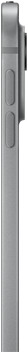 iPad Pro, vue latérale, argent, profil fin, boîtier en aluminium, boutons de réglage du volume et système caméra pro