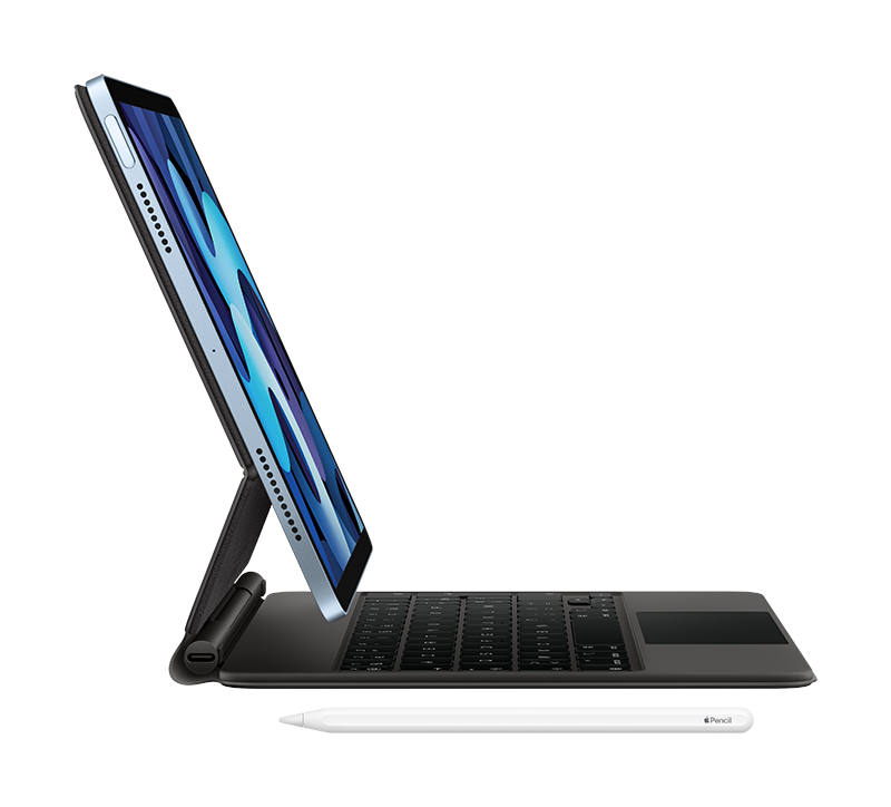iPad Air Sky Blue vu de profil